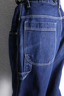 “FUBU” deep indigo painter wide denim pants