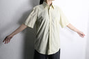 00s "BOSS" pale yellow check s/s BD shirt