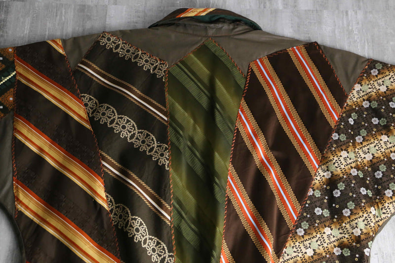 mulch pattern patchwork design jacket