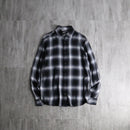 2000s ombre rayon shirt