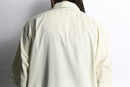 00s "BOSS" pale yellow check s/s BD shirt
