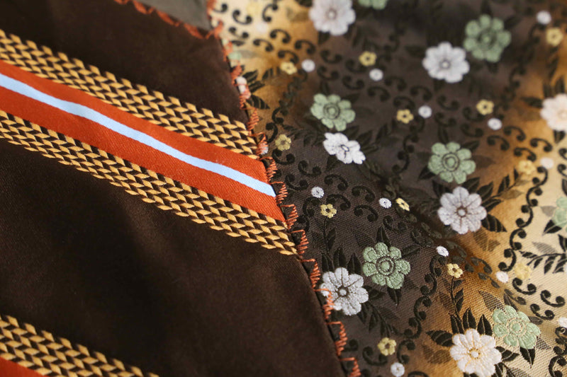 mulch pattern patchwork design jacket