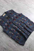 layered tone knit vest