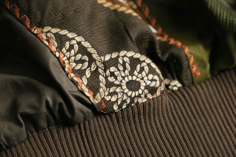 mulch pattern patchwork design jacket