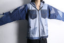 "Re:make" patchwork denim zip jacket