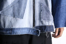 "Re:make" patchwork denim zip jacket