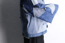 "Re:make" patchwork denim zip jacket