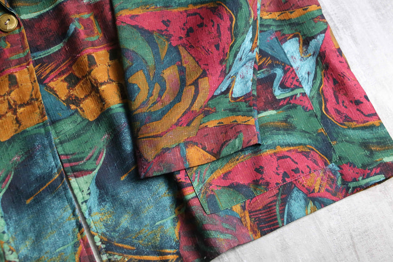 total art painting pattern easy tailored jacket