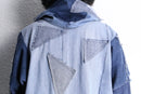 "Re:make" patchwork denim zip jacket