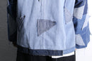 "Re:make" patchwork denim zip jacket