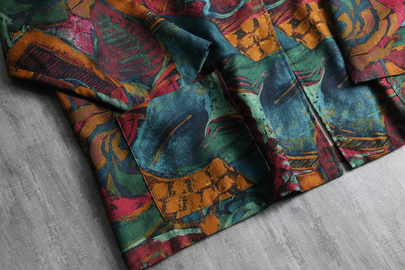 total art painting pattern easy tailored jacket