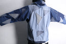 "Re:make" patchwork denim zip jacket