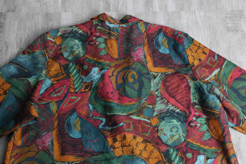 total art painting pattern easy tailored jacket