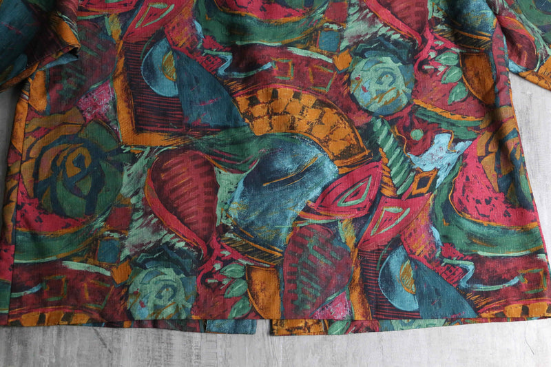total art painting pattern easy tailored jacket