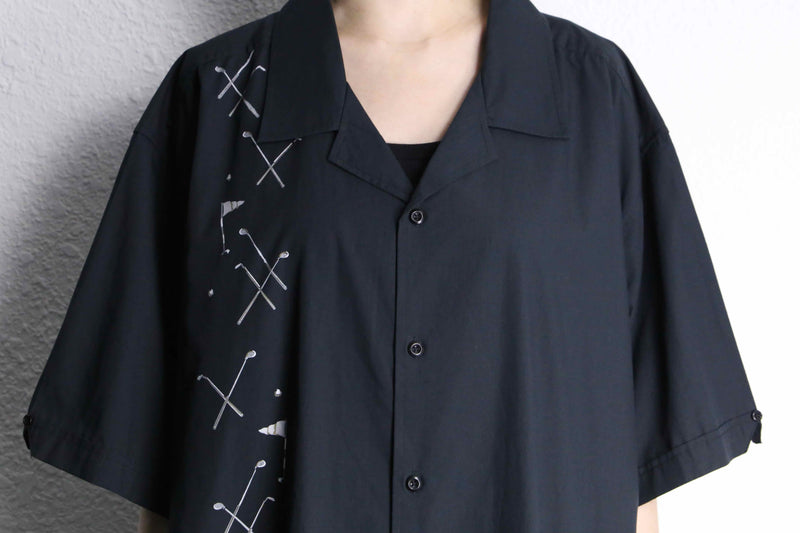“KING SIZE” 4XL golf design open collar S/S shirt