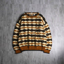 1990s cotton wool roll neck hand knit