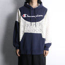 "Re:make" lace docking hoodie