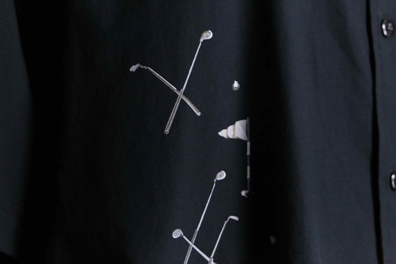 “KING SIZE” 4XL golf design open collar S/S shirt