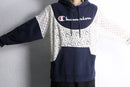 "Re:make" lace docking hoodie