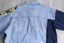 ''Re:make'' sweat docking design denim jacket