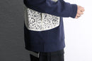 "Re:make" lace docking hoodie