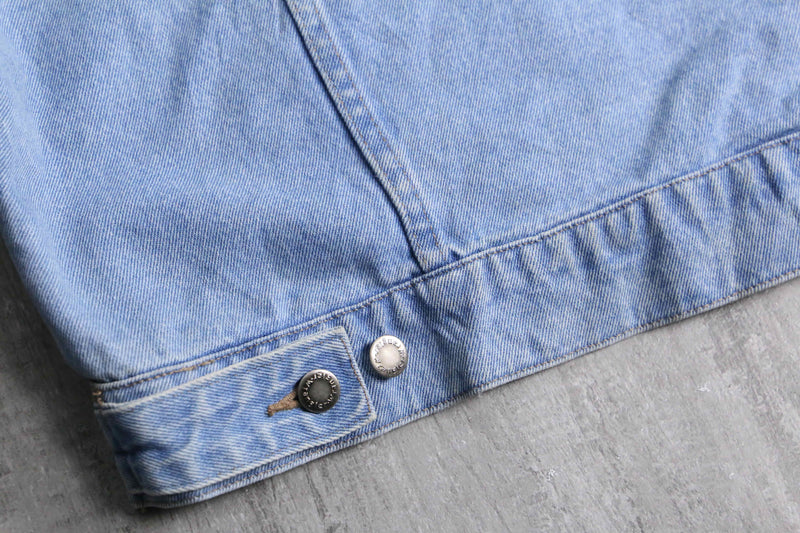 ''Re:make'' sweat docking design denim jacket