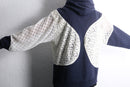 "Re:make" lace docking hoodie