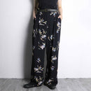 flower design 2tuck easy pants