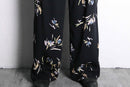 flower design 2tuck easy pants