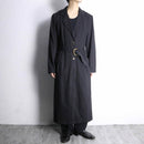 black cotton single chester coat