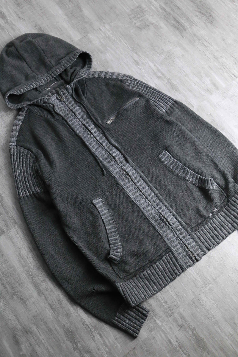 2tone switch design zip up hoodie