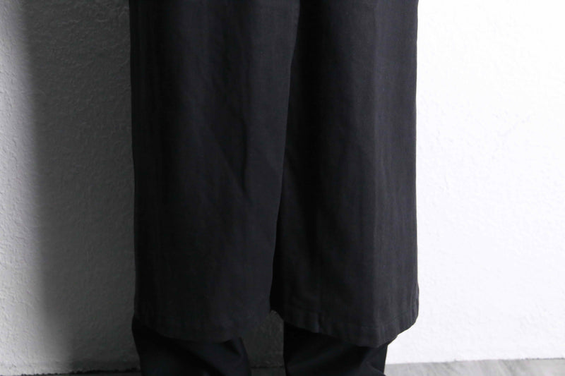 black cotton single chester coat