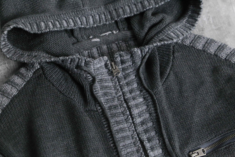 2tone switch design zip up hoodie