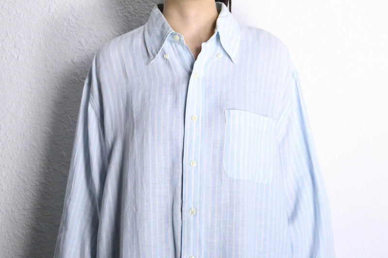”brooks brothers” stripe button down shirts