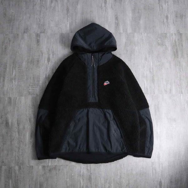2000s NIKE nylon switch boa fleece half zip parka