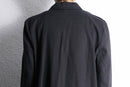 black cotton single chester coat