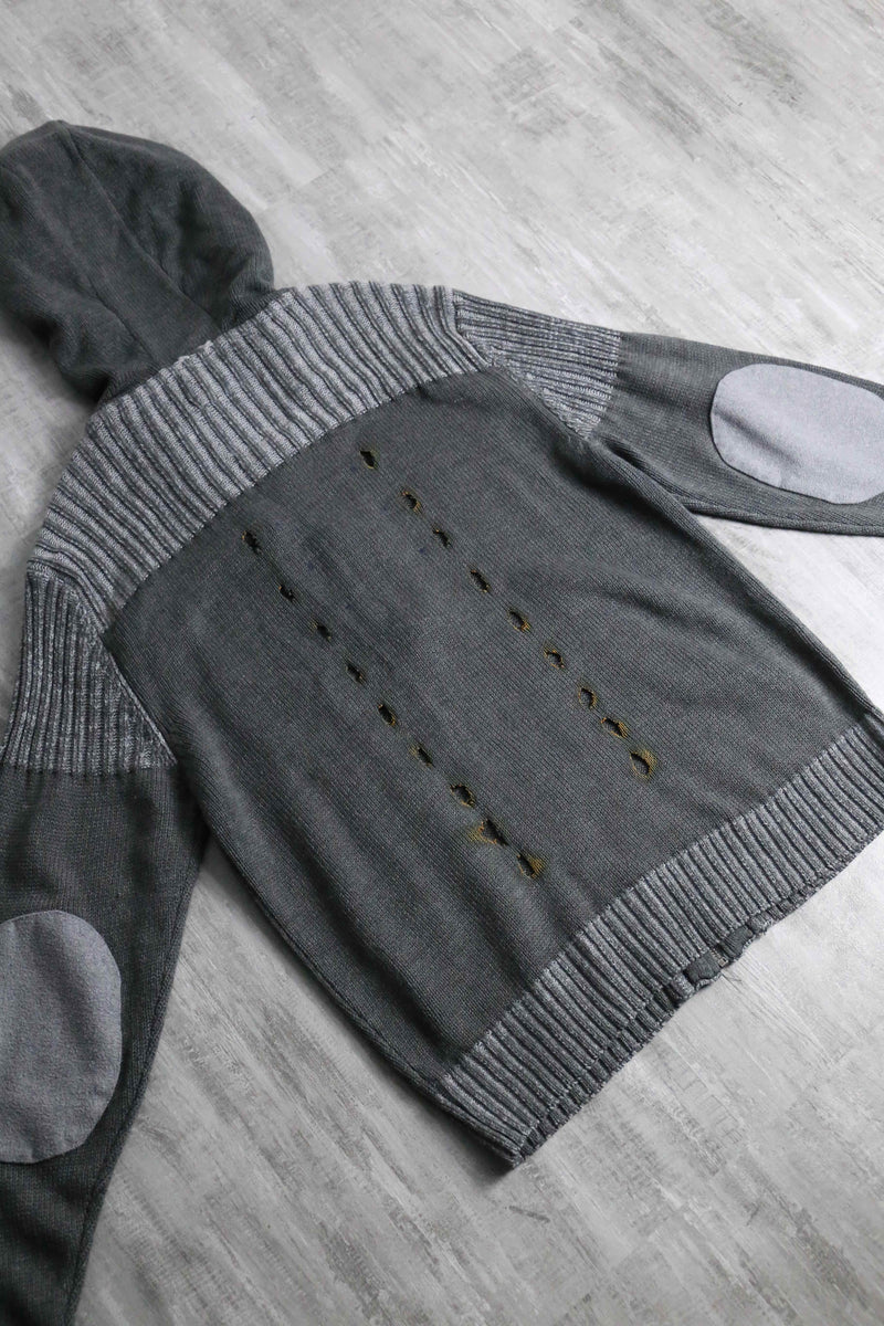 2tone switch design zip up hoodie