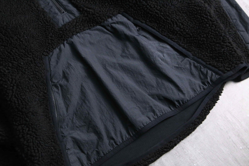 2000s NIKE nylon switch boa fleece half zip parka
