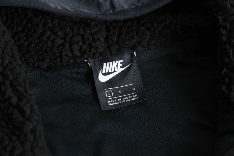 2000s NIKE nylon switch boa fleece half zip parka