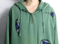 "Re:make" check design loose silhouette hoodie