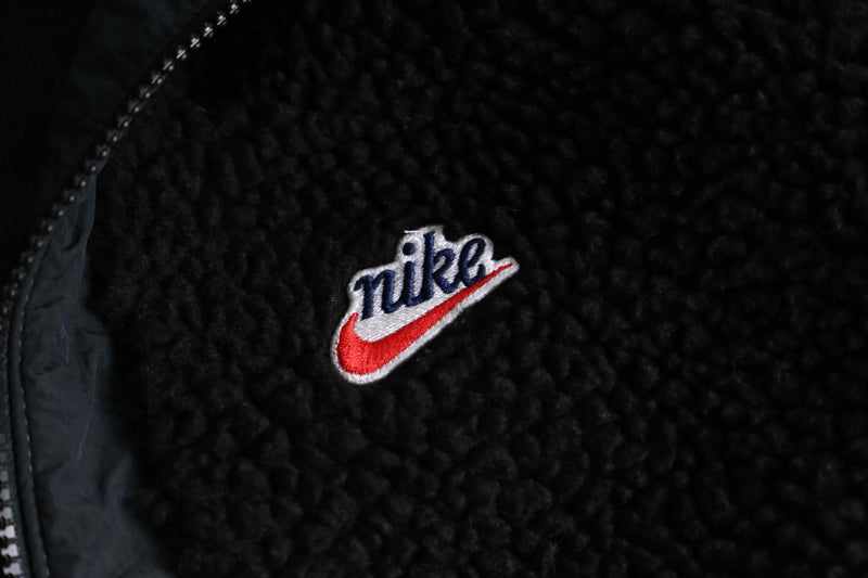 2000s NIKE nylon switch boa fleece half zip parka