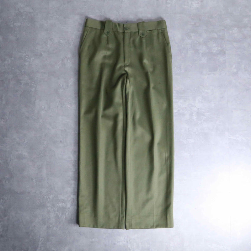 light green western straight slacks