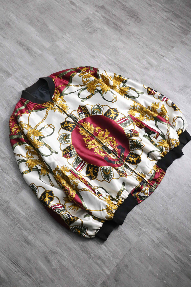 1990-00s baroque pattern reversible blouson