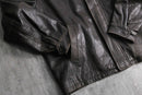 soft hide shadow leather jacket