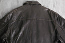 soft hide shadow leather jacket