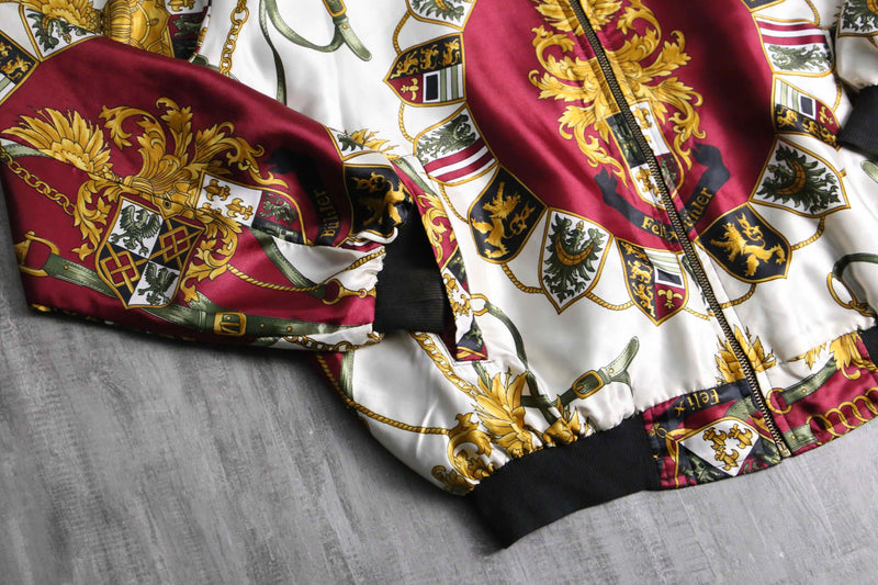 1990-00s baroque pattern reversible blouson