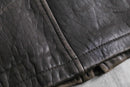 soft hide shadow leather jacket