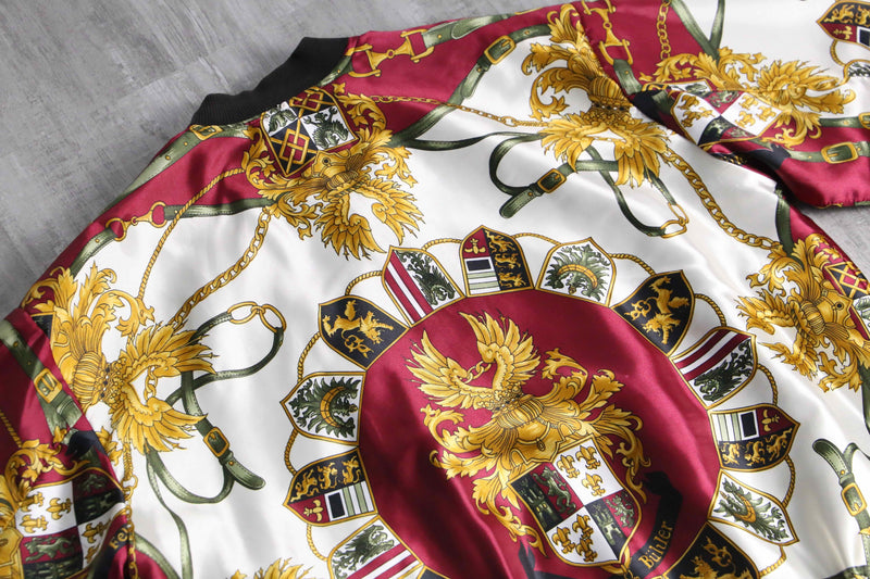 1990-00s baroque pattern reversible blouson