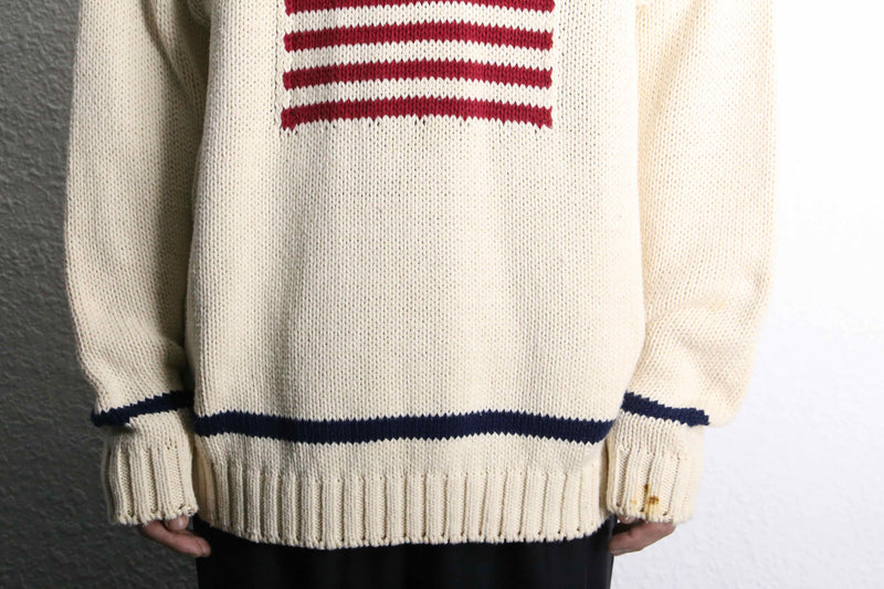 stars and stripe like cotton knit