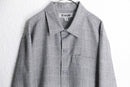 “STACY ADAMS” light gray check shirt